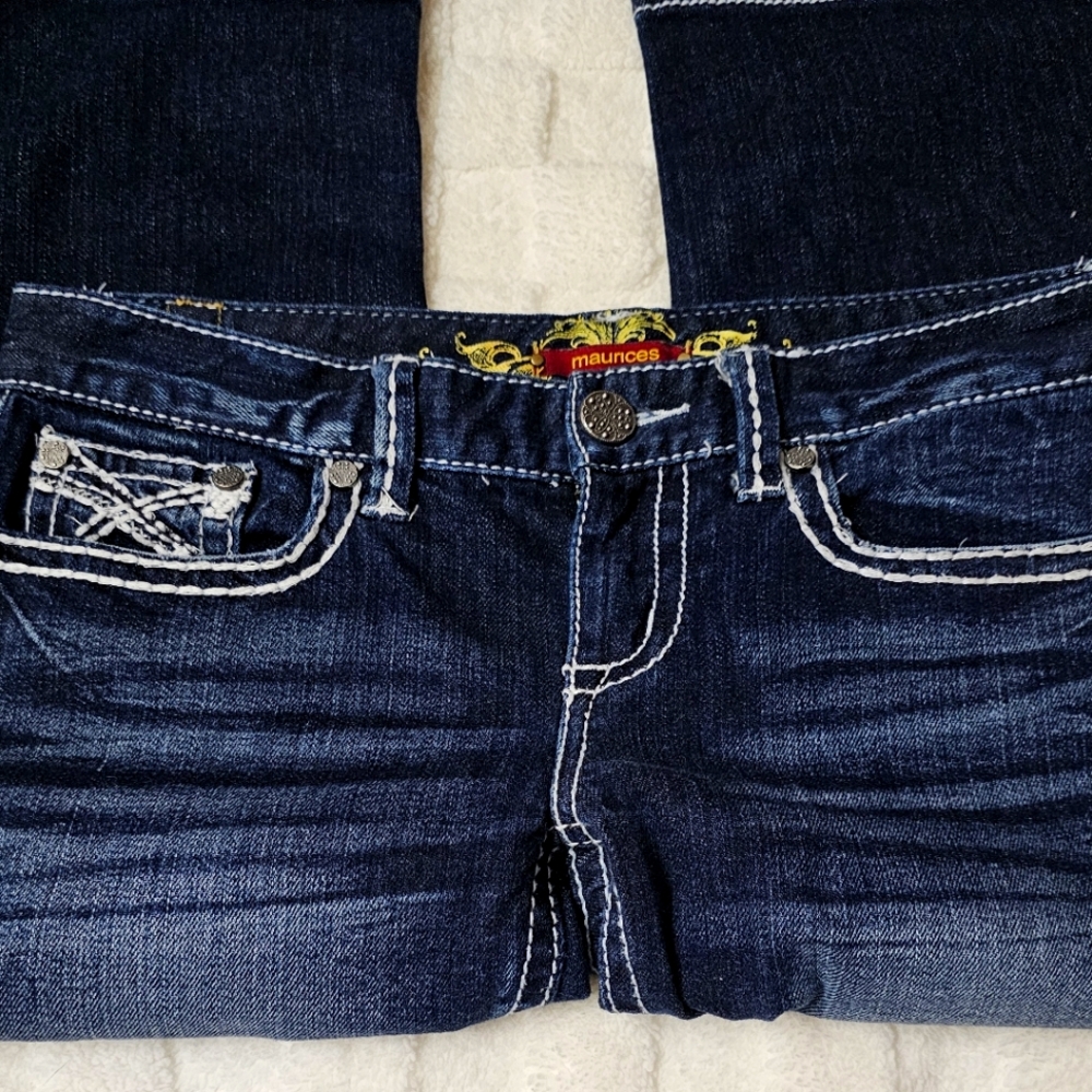 Maurices NWOT Denim Bermuda Shorts Denim Jeans Pants 5/6 Reg - Picture 5 of 6